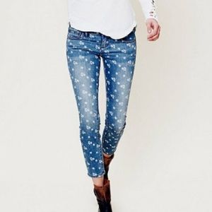 Free People Ditsy Floral Jeans